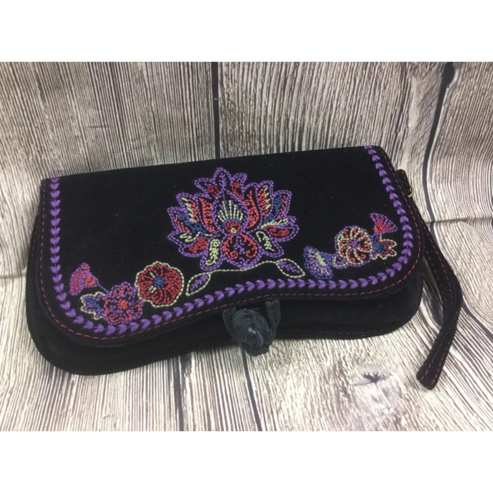 Black Velvet Wristlet by Lucky Brand